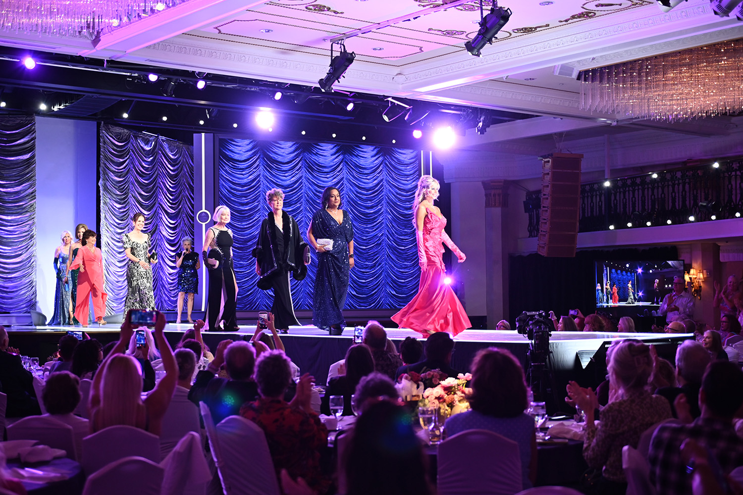 Models walking the runway during the Fashion with Flair fashion show in Clearwater, Florida